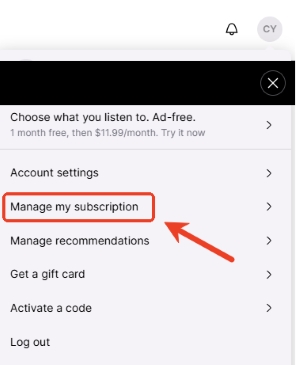 gérer l'abonnement deezer