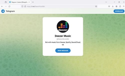 bot Deezer sur Telegram