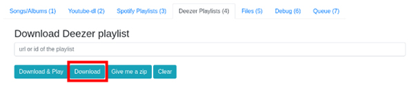 télécharger de la musique deezer sur github