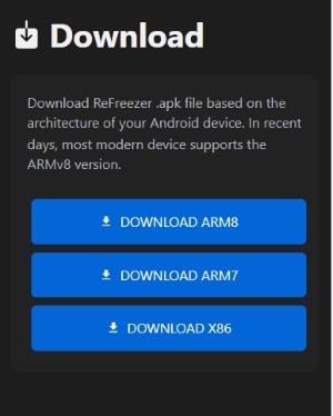 télécharger l'apk de refreezer