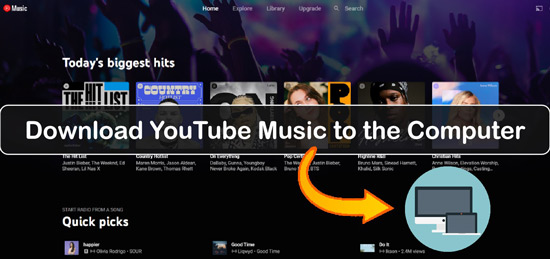 télécharger YouTube Music sur un ordinateur
