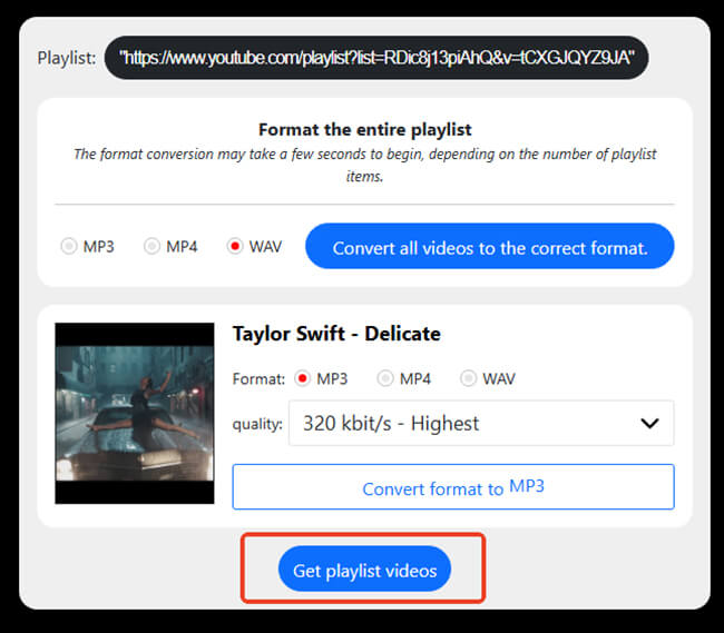 conversion d’une vidéo YouTube avec Yout