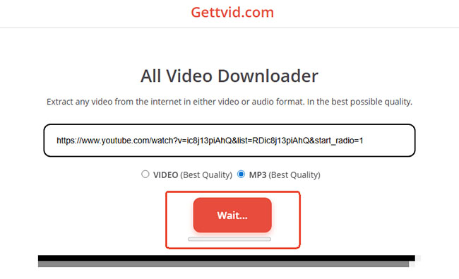 gettvid stuck on wait