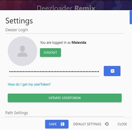 se connecter à deezloader