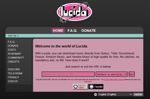convertisseur en ligne lucida pour deezer