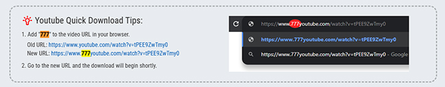 Ajout de 777 dans une URL