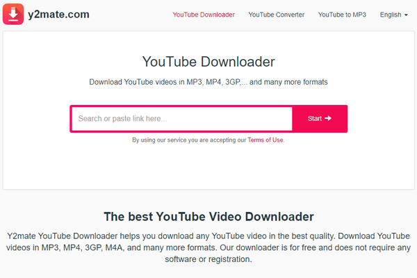 Utiliser Y2mate pour télécharger une playlist YouTube Music