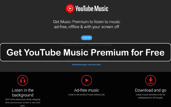youtube music premium gratuit