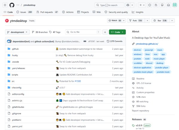 ytmdesktop github