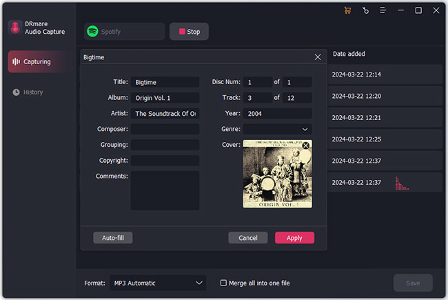modifier les pistes audio deezer téléchargées