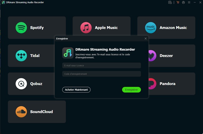 enregistrer drmare streaming audio recorder